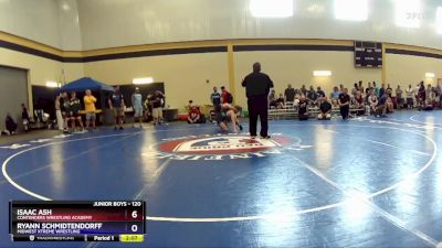 120 lbs Cons. Semi - Isaac Ash, Contenders Wrestling Academy vs Ryann Schmidtendorff, Midwest Xtreme Wrestling