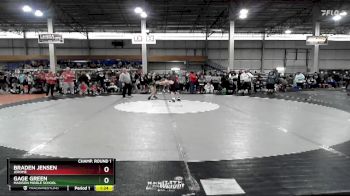 85 lbs Champ. Round 1 - Gage Green, Madison Middle School vs Braden Jensen, Jerome