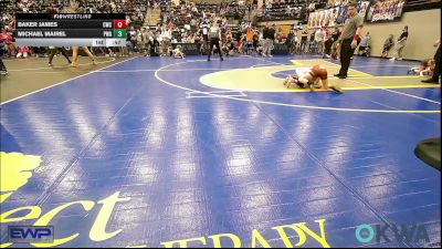 55 lbs 3rd Place - Baker James, Cowboy Wrestling Club vs Michael Mairel, Perry Wrestling Academy