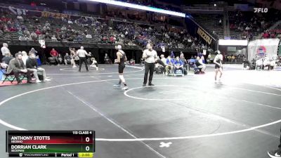 113 Class 4 lbs Champ. Round 1 - Anthony Stotts, Neosho vs Dorrian Clark, Seckman