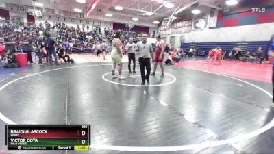 285 lbs Champ. Round 1 - Braidi Glascock, Perry vs Victor Cota, Palo Verde