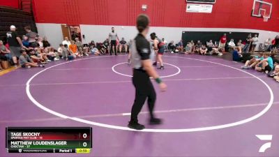 205 lbs Round 1 (6 Team) - Matthew Loudenslager, Choctaw vs Tage Skocny, Spartan Mat Club