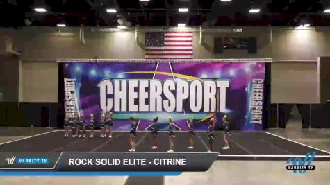 Rock Solid Elite - Citrine [2022 L1 Junior Day 1] 2022 CHEERSPORT Hot Springs Classic