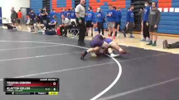 149 lbs Champ. Round 1 - Traevin Osborn, Loras vs Klayton Keller, Cornell College