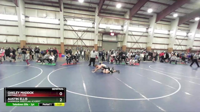 125 lbs Semifinal - Austin Ellis, Sanderson Wrestling Academy vs Oakley  Maddox, Brothers Of Steel