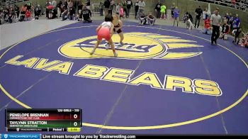 110 lbs Round 3 - Penelope Brennan, Cornerstone Mat Club vs Taylynn Stratton, Hermiston Wrestling