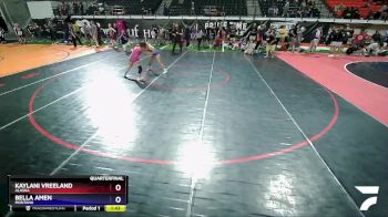 116 lbs Quarterfinal - Kaylani Vreeland, Alaska vs Bella Amen, Montana