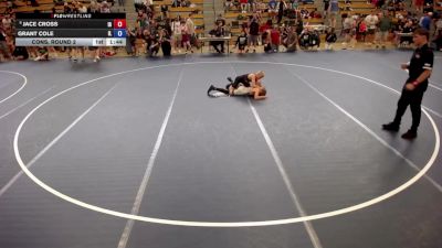 82 lbs Cons. Round 2 - Jace Cross, IA vs Grant Cole, IL