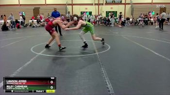 160 lbs Finals (2 Team) - Riley Carmean, North Baltimore WC vs Lawson Ayers, Machine Shed WC
