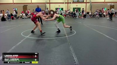 160 lbs Finals (2 Team) - Riley Carmean, North Baltimore WC vs Lawson Ayers, Machine Shed WC
