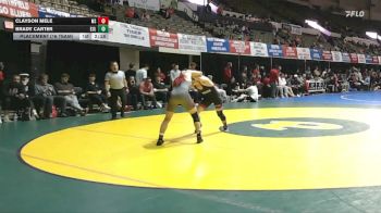 125 lbs Placement (16 Team) - Brady Carter, East Stroudsburg University vs Clayson Mele, MSU Moorhead