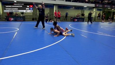120 lbs Cons. Semis - Adonis Washington, The Wrestling Academy vs Ethan Alvarez, Merrillville Pirates Wrestling Club