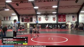 1 lbs Round 1 - Scout Barnes, Fort Madison Wrestling Club vs Rylee Britton, Fort Madison Wrestling Club