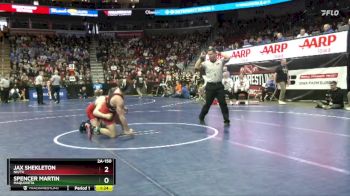 2A-150 lbs Champ. Round 1 - Jax Shekleton, NH/TV vs Spencer Martin, Maquoketa