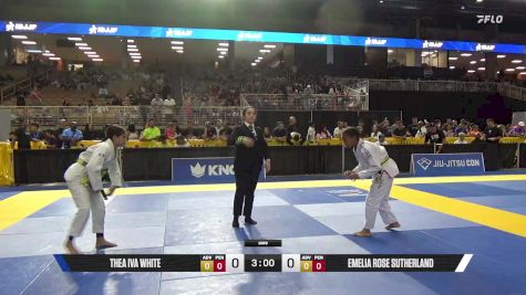 Emelia Rose Sutherland vs Thea Iva White 2025 Pan Kids Jiu-Jitsu IBJJF Championship