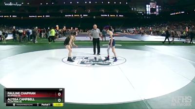 Girls-100 lbs Cons. Semi - Pauline Chapman, Richmond HS vs Alyssa Campbell, Allen Park HS