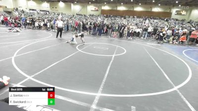 49 lbs Round Of 16 - Jayvion Santos, Buckaroo WC vs Frank Swickard, Gold Rush Wrestling