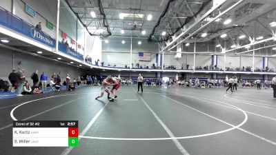 141 lbs Consi Of 32 #2 - Kylar Kurtz, Harvard vs Sander Miller, Unattached-Columbia