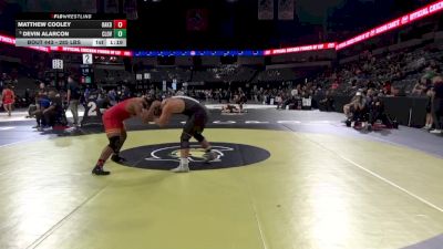 285 lbs Round Of 16 - Matthew Cooley, Oakdale (SJ) vs Devin Alarcon, Clovis North (CS)