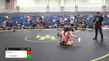 109 lbs Cons. Round 6 - Isaac Campbell, Invicta Wrestling Academy vs Nathan Rioux, Avon Wrestling Club