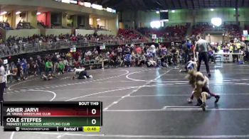 59 lbs Cons. Round 1 - Cole Steffes, Midwest Destroyers Wrestling Club vs Asher Jarvi, Jr. Viking Wrestling Club