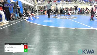 55 lbs Semifinal - Jasper Lockett Jr, Cowboy Wrestling Club vs Byrd Ware, Cleveland Takedown