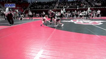 46 lbs Round Of 16 - Miles Sanders, Sallisaw Takedown Club vs Kane Leyba, Team Tulsa Wrestling Club