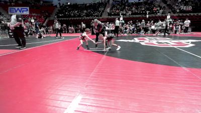 46 lbs Round Of 16 - Miles Sanders, Sallisaw Takedown Club vs Kane Leyba, Team Tulsa Wrestling Club