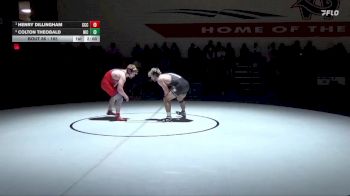 165 lbs 1st Place Match - Henry Dillingham, Clackamas Community College vs Colton Theobald, North Idaho College