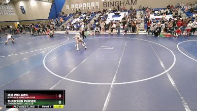 84 lbs Semifinal - Thatcher Purser, Charger Wrestling Club vs Jed Williams, Northside Wrestling Club