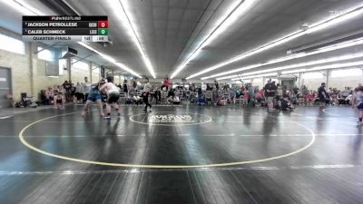 220 lbs Quarterfinal - Jackson Petrollese, Goshen vs Caleb Schmeck, Leesport