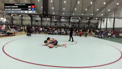 Junior FS - 120 lbs Cons. Semis - Caleb Clemans, FordDynastyWrestlingClub vs Hayden Melendrez, Cornerstone Mat Club