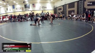 165 lbs Placement (16 Team) - Jordan Simon, North Miami vs Christian Luepnitz, West Central