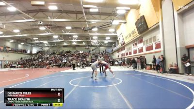 215 lbs Cons. Round 5 - DeMarco Miles, Monument Valley vs Trace Bralish, Campo Verde High School