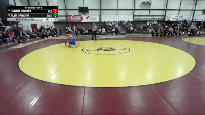 150 lbs Cons. Round 1 - Hyrum Foster, Richfield vs Alek Urrutia, Carbon