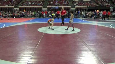 73 lbs Cons. Round 6 - Grayson Fulton, Colstrip Wrestling Club vs Braeden Neal, Billings Wrestling Club