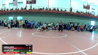 120 lbs Cons. Round 1 - Joshua Gray, Portage Wrestling Club vs Callen Olry, The Fort Hammers Wrestling