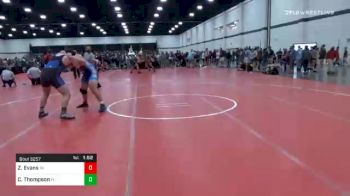 220 lbs Consolation - Chase Thompson, FL vs Zachary Evans, PA