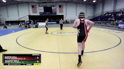 132 lbs Semifinals (4 Team) - Josh White, Canisteo-Greenwood Sr HS vs Cooper Reed, Central Valley Academy