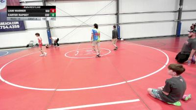 90 lbs Rr Rnd 1 - Liam Warner, Ragin Raisins Catawba MS vs Carter Rapsey, Central PA
