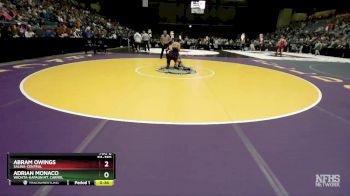 5A-150 lbs Cons. Round 3 - Adrian Monaco, Wichita-Kapaun Mt. Carmel vs Abram Owings, Salina-Central