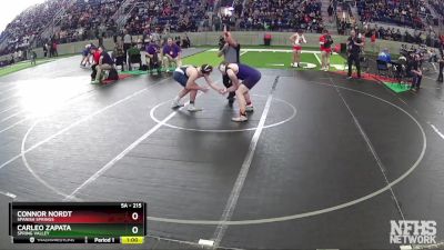 215 lbs Cons. Round 2 - Connor Nordt, Spanish Springs vs Carleo Zapata, Spring Valley