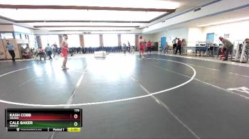 170 lbs Champ. Round 2 - Kash Cobb, Weiser vs Cale Baker, Minico