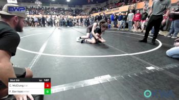 105 lbs Quarterfinal - Charlee McClung, Elgin Wrestling vs Faith Garrison, Newcastle Youth Wrestling