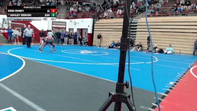 100 lbs Cons. Round 1 - Ashley DeBusk, Hobart vs Demi Roney, North Central