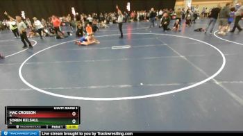 97 lbs Champ. Round 3 - Soren Kelsall, IA vs Mac Crosson, IA