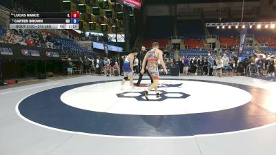215 lbs Champ. Rd Of 16 - Lucas Nance, Illinois vs Carter Brown, Missouri