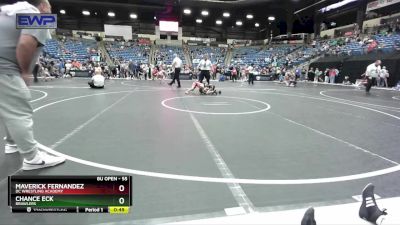 55 lbs Quarterfinal - Chance Eck, Brawlers vs Maverick Fernandez, DC Wrestling Academy