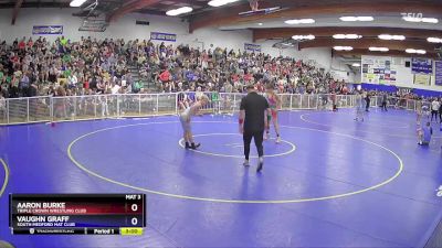 113 lbs Quarterfinal - Aaron Burke, Triple Crown Wrestling Club vs Vaughn Graff, SOUTH MEDFORD MAT CLUB