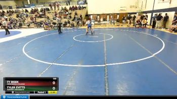 133 lbs Cons. Round 2 - Tyler Evitts, Aurora Universtiy vs Ty Bisek, Concordia College